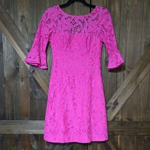 Lilly Pulitzer Allyson Pink Lace Dress